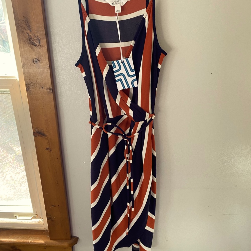 Annora Faux Wrap Knit Dress